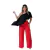 Conjunto Calça Pantalona + Crooped Bata Assimétrico 0486 - loja online