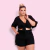 Conjunto Plus Size Cropped Amarrar Short + Cinto Veste 48 52 0139 - loja online