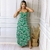 Vestido Feminino Estampado Longo Assimétrico Roupas Feminina na internet