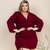 Vestido Plus Size Manga Longa Liso Moda Feminina