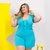 Macaquinho Plus Size Feminino Amarrar Plus 48 ao 52