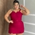 Macaquinho Feminino Plus Size Short Saia Com Cinto 44 ao 48 0177 - loja online