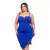 Vestido Plus Size Midi Alcinha Decote Tule Fenda c Tule 0466 na internet