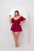 Macaquinho Plus Size Feminino Short Saia Aberto Cintura 0439 - Bellucy Modas