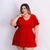 Vestido Plus Size Feminino Decote U Com Lastec Cintura 0564 - Bellucy Modas