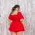 Macaquinho Plus Size Feminino Short Saia Aberto Cintura 0439 - comprar online