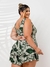 Imagem do Macaquinho Plus Size Princesa Estampado Short Saia C Cordão 0354