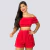 Conjunto Feminino Cropped Ciganinha Short Com Cinto 0266