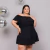 Imagem do Vestido Plus Size Feminino Ciganinha Babado 0577