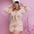 Conjunto Feminino Plus Size Cropped Estampado e Short Liso 0341 - Bellucy Modas
