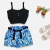Conjunto Plus Size Feminino Cropped Short Estampado 1831 - comprar online