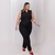 Conjunto Plus Size Feminino Blusa sem Manga V + Calça 0498 - comprar online