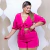 Conjunto Plus Size Cropped Amarrar Short + Cinto Veste 48 52 0139 - comprar online