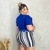 Imagem do Conjunto Plus Size Blusa Short Saia Roupa Feminina Plus Size