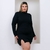 Vestido Feminino Plus Size Tubinho Com Manga Longa 0317 na internet