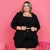 Conjunto Plus Size Cropped + Short Saia + Blazer Manga 0027
