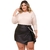 Imagem do Conjunto Plus size Blusa Manga Longa + Shorts Saia Corrente 0503