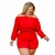Conjunto Plus Size Feminino Ciganinha e Short Saia Com Cinto 0367