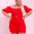Imagem do Macaquinho Feminino Plus Size Ciganinha Dethalhe Busto 0289