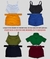 Imagem do Kit 4 Conjuntos Plus Size Feminino Shorts Cinto Cintura Alta