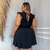 Vestido Plus Size Rodado XGG Decote V Veste 52 ao 58 0586 - loja online