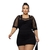 Conjunto Jardineira Shorts Saia Plus Size + Blusa Tule 0505