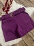 Shorts Plus Size com Cinto Cintura alta GG 2189