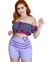 Conjunto Feminino Cropped Ciganinha Short Roupas Feminina na internet
