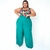 Conjunto Feminino Plus Size Calça Pantalona e Cropped 0254