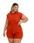 Macaquinho Plus Size C Faixa Fecho em Botoes na Frente 0456 - comprar online