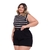 Imagem do Conjunto Plus Size Blusa Muscle Tee + Short C Cinto 0482