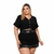 Conjunto Plus Size Feminino Cropped com Botões e Short Saia 0396 - loja online