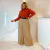 Conjunto Feminino Plus Size Blusa Manga Longa Calça e Cinto - Bellucy Modas