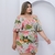 Vestido Feminino Plus Size Estampado Cruzado no Busto - comprar online