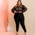 Conjunto Plus Size Blusa Tule Calça Roupas Femininas na internet
