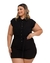 Imagem do Macaquinho Plus Size C Faixa Fecho em Botoes na Frente 0456