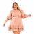 Vestido Plus Size Feminino Ciganinha Rodado Com Babado