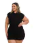 Macaquinho Plus Size C Faixa Fecho em Botoes na Frente 0456 - loja online