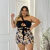 Conjunto Plus Size Cropped Decote + Short Saia 0509 na internet