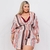Macaquinho Plus Size Feminino Estampado Listra com Top 0249 na internet