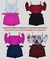 Kit 4 Conjuntos Plus Size Feminino Shorts Cinto Cintura Alta - Bellucy Modas