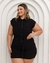 Macaquinho Plus Size C Faixa Fecho em Botoes na Frente 0456 na internet