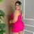 Macaquinho Feminino Plus Size Short Saia Com Cinto 44 ao 48 0177 - comprar online