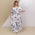 Vestido Longo Plus Size Ciganinha Elastec Na Cintura 0519 - comprar online