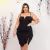 Vestido Plus Size Midi Alcinha Decote Tule Fenda c Tule 0466