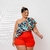 Conjunto PLus Size Feminino Estampado Short + Cinto Cropped 0437 - comprar online