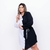 Imagem do Vestido Chemise Feminino Plus Size Com Botões Bicolor 0234