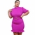 Vestido Feminino Plus Size Tubinho de Babado com Cinto 0321 - Bellucy Modas