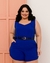 Macaquinho Plus Size Feminino com Cinto 0448 na internet