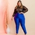Imagem do Conjunto Plus Size Blusa Tule Calça Roupas Femininas